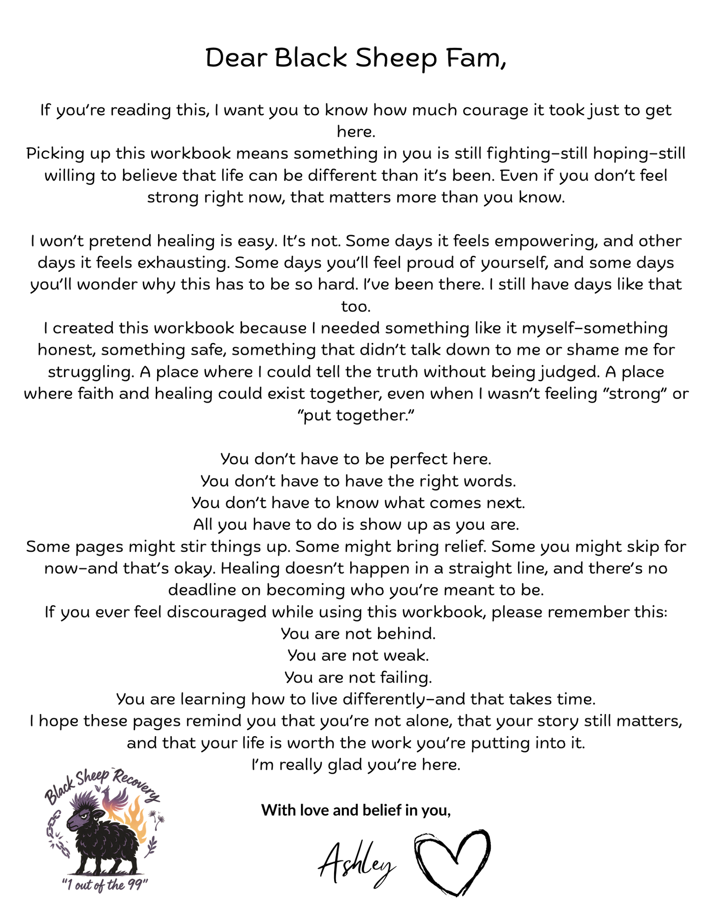 The Black Sheep Healing Journey