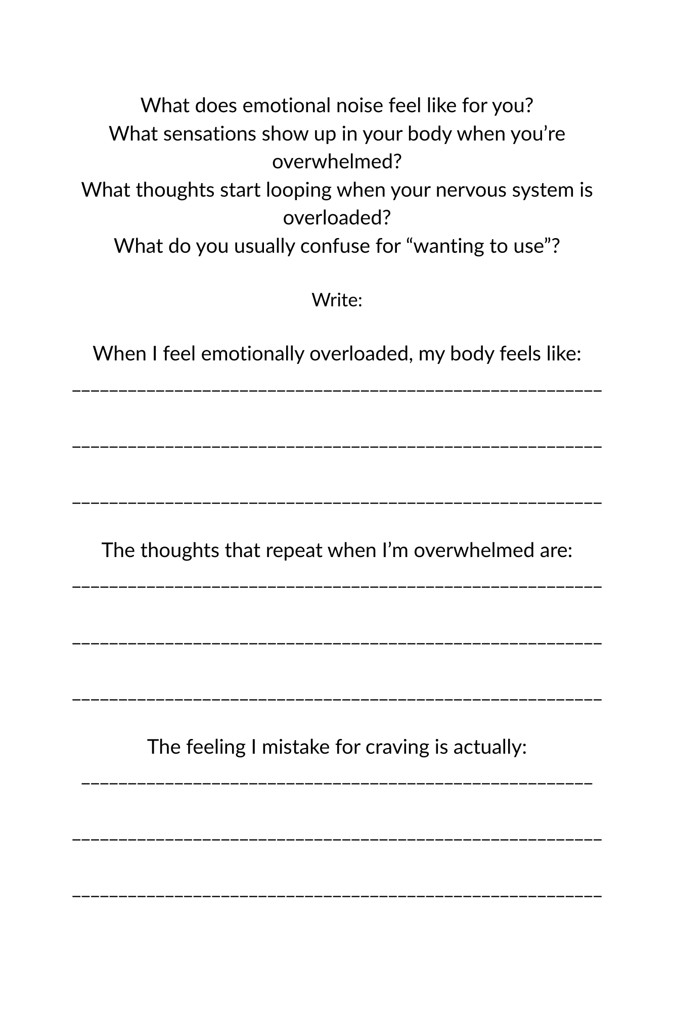 The Space Between Recovery and Relapse