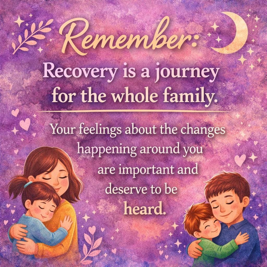 Children of Addiction Workbook | Healing Journal for Kids Recovery Support