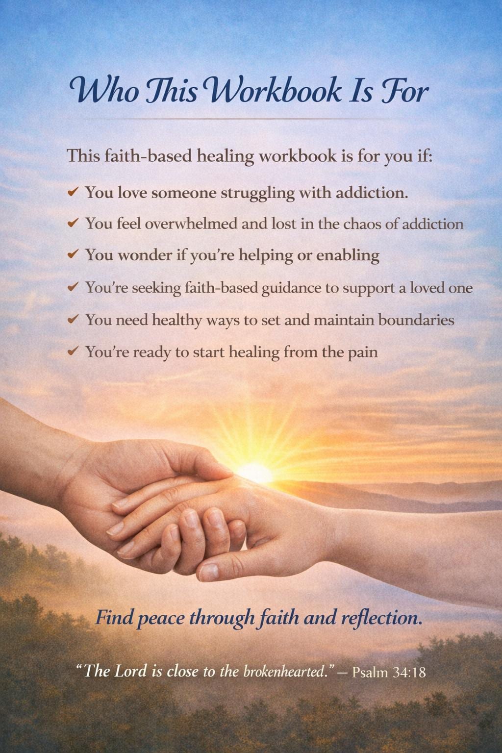 Faith-Based Healing Workbook for Loving an Addict | Recovery, Reflection, Boundaries