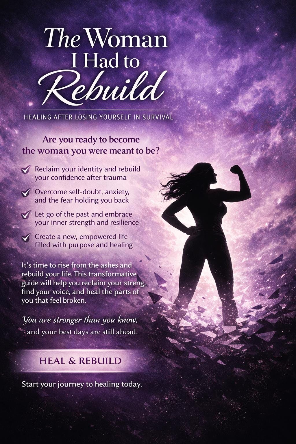 Healing After Losing Yourself in Survival | Women's Healing Workbook | Trauma Recovery Journal