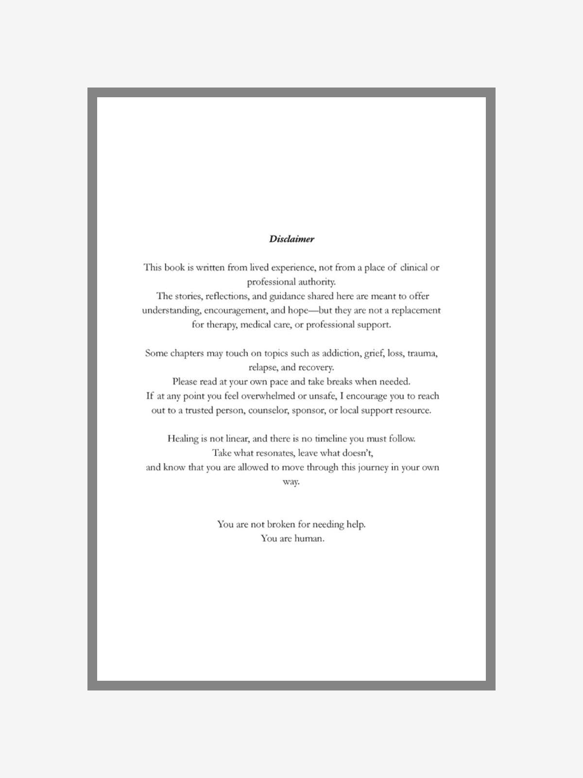 Healing Workbook for Starting Over | Recovery and Rebuilding Life (Digital Download)