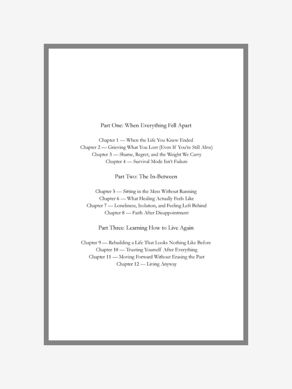 Healing Workbook for Starting Over | Recovery and Rebuilding Life (Digital Download)