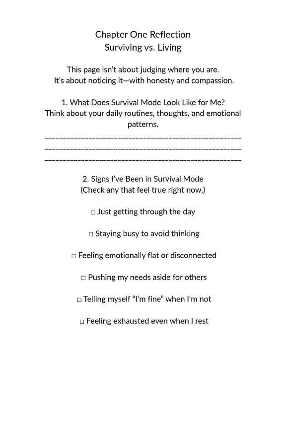 Recovery Workbook – Personal Growth, Self Reflection Journal (Digital PDF)