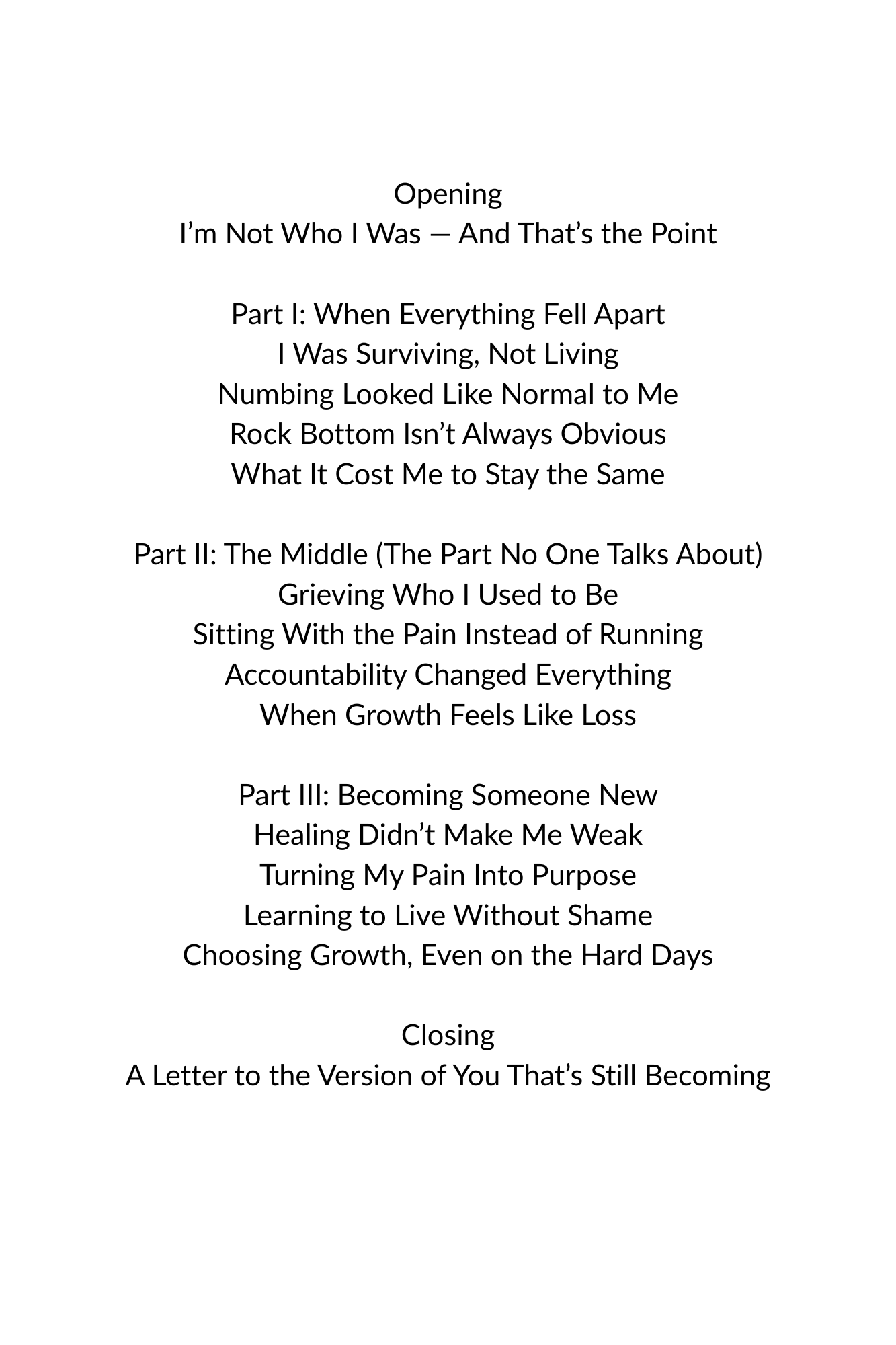 The “Starting Over” Bundle